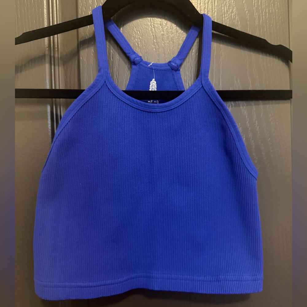 Free People Movement Happiness Runs Crop Tank | Electric Shock | M/L | NWT - Picture 5 of 7